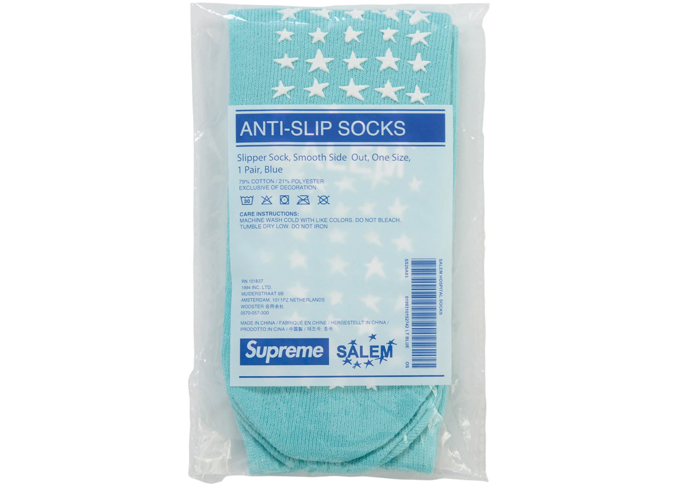 Supreme SALEM Hospital Socks Blue - vue secondaire B