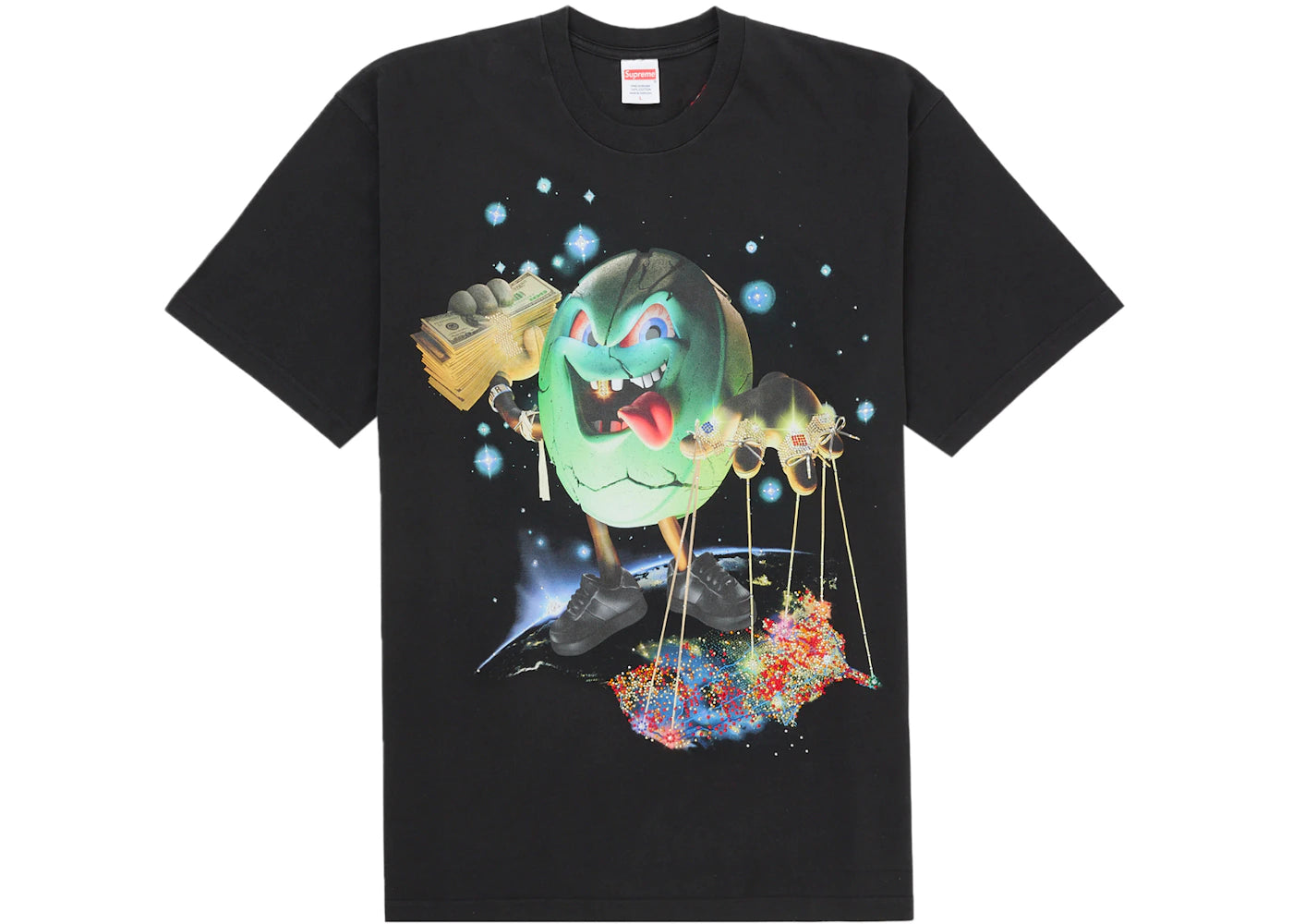 Supreme SALEM S/S Top Black - vue secondaire A