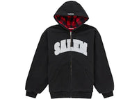 Supreme SALEM Zip Up Hooded Sweatshirt Black