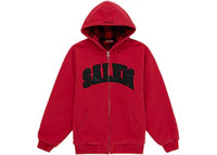 Supreme SALEM Zip Up Hooded Sweatshirt Red