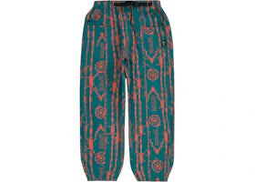 Supreme SOUTH2 WEST8 Belted Pant Teal Pattern