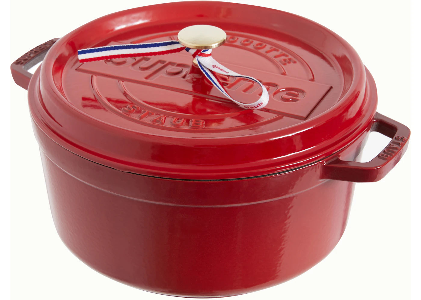 Supreme STAUB Round 5.5 Qt. Cocotte Red