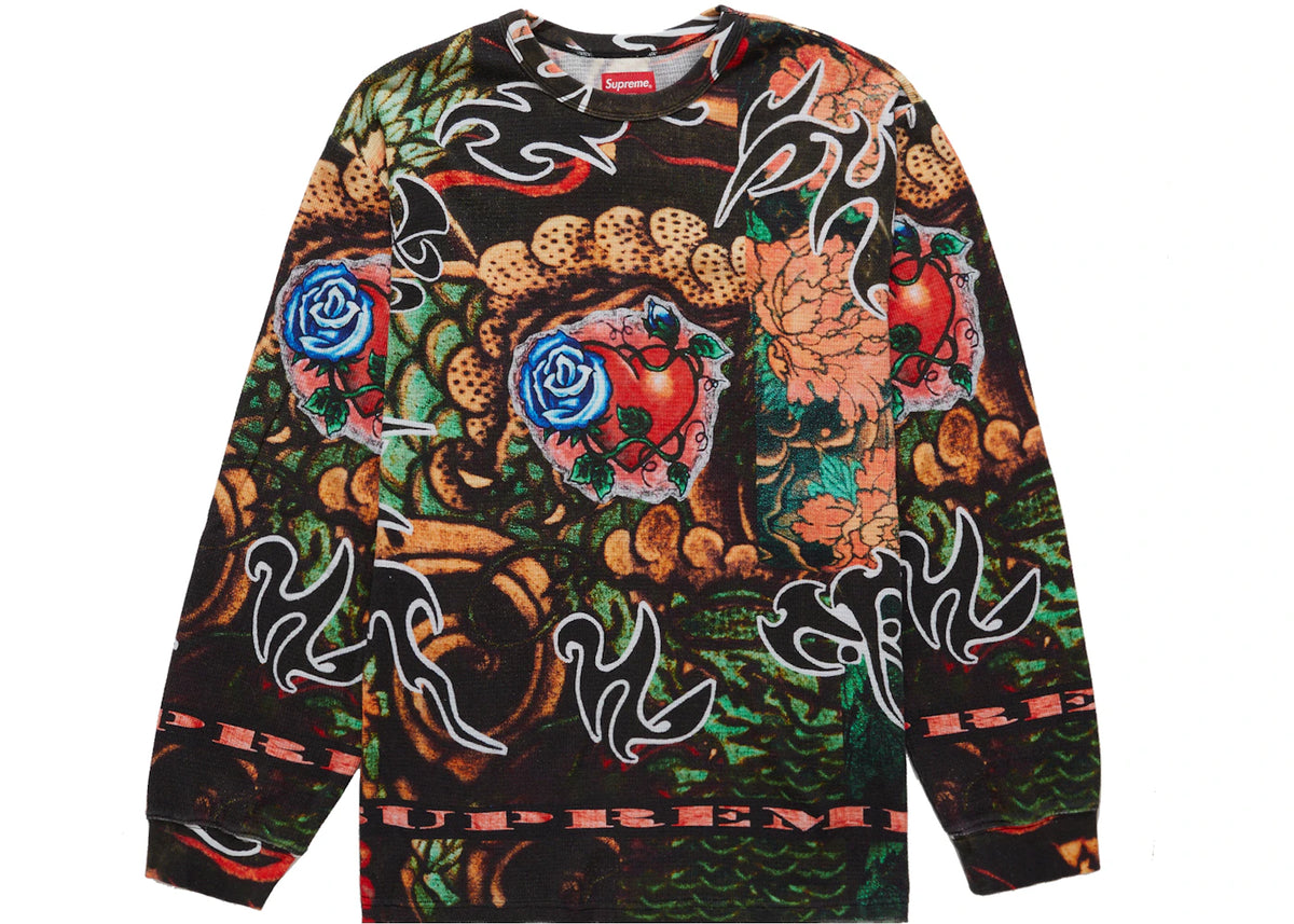 Supreme Sacred Heart Waffle L/S Top Multicolor - vue secondaire A