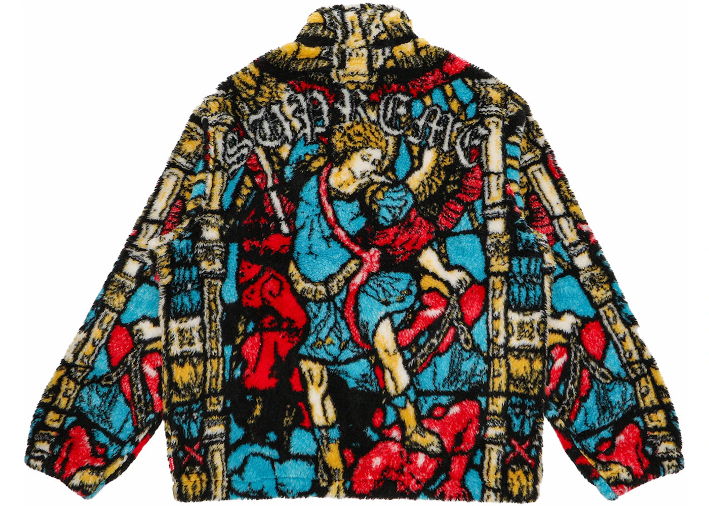 Supreme Saint Michael Fleece Jacket White - vue secondaire B
