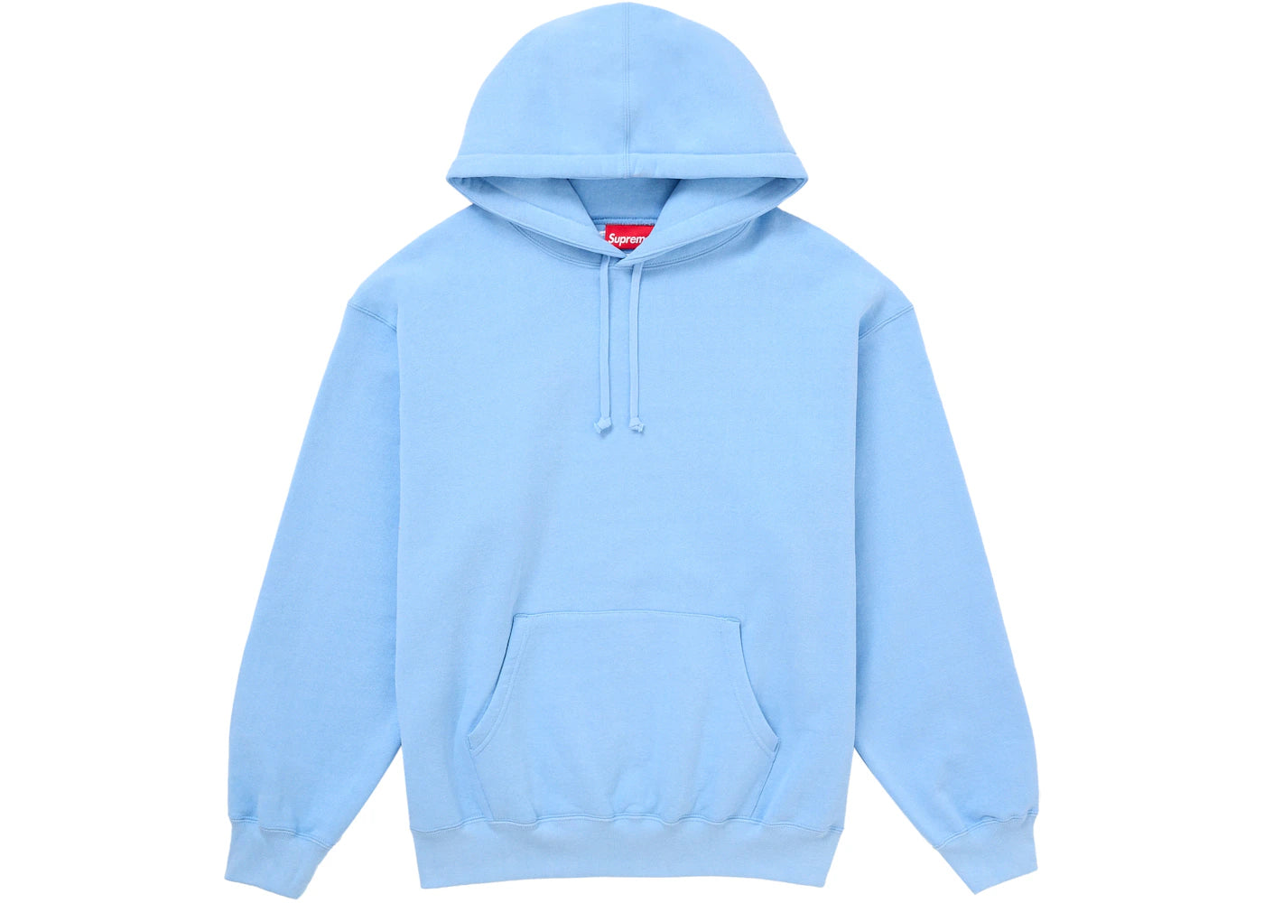 Supreme Satin Applique Hooded Sweatshirt FW24 Light Blue - vue secondaire B