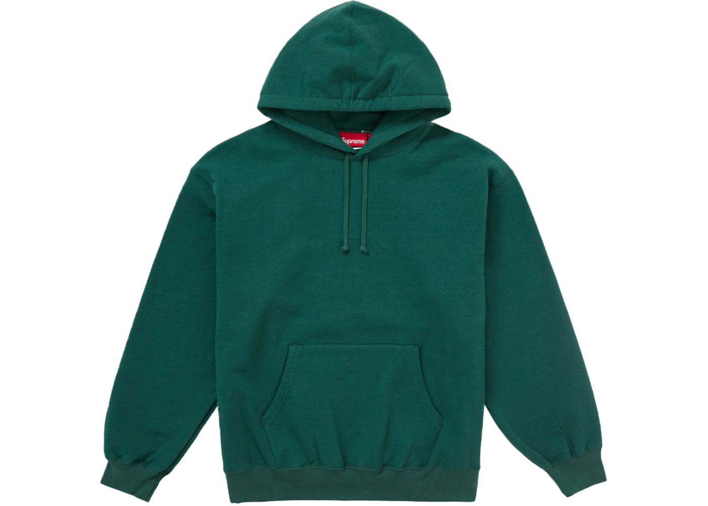 Supreme Satin Applique Hooded Sweatshirt FW24 Dark Green - vue secondaire B