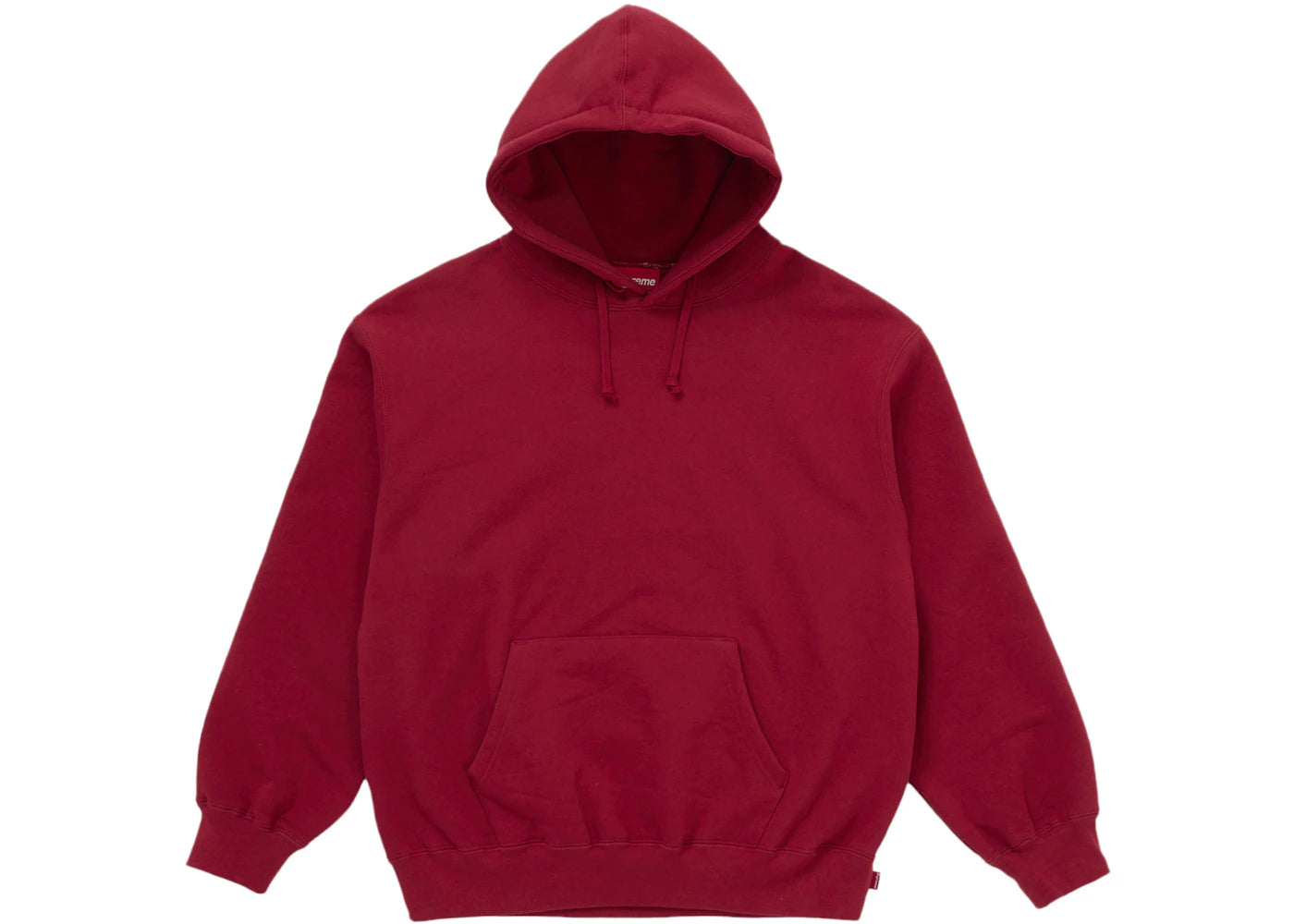 Supreme Satin Appliqué Hooded Sweatshirt (FW25) Red - vue secondaire A