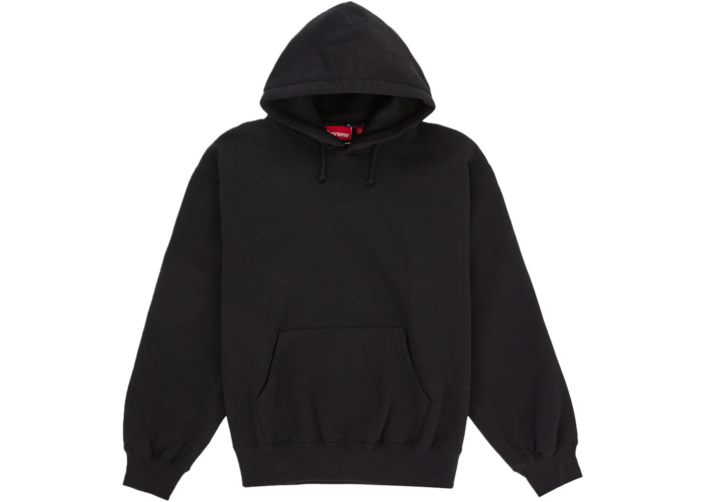 Supreme Satin Applique Hooded Sweatshirt (SS26) Black - vue secondaire A