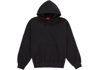 Supreme Satin Applique Hooded Sweatshirt (SS26) Black
