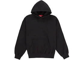 Supreme Satin Applique Hooded Sweatshirt (SS26) Black - vue 360