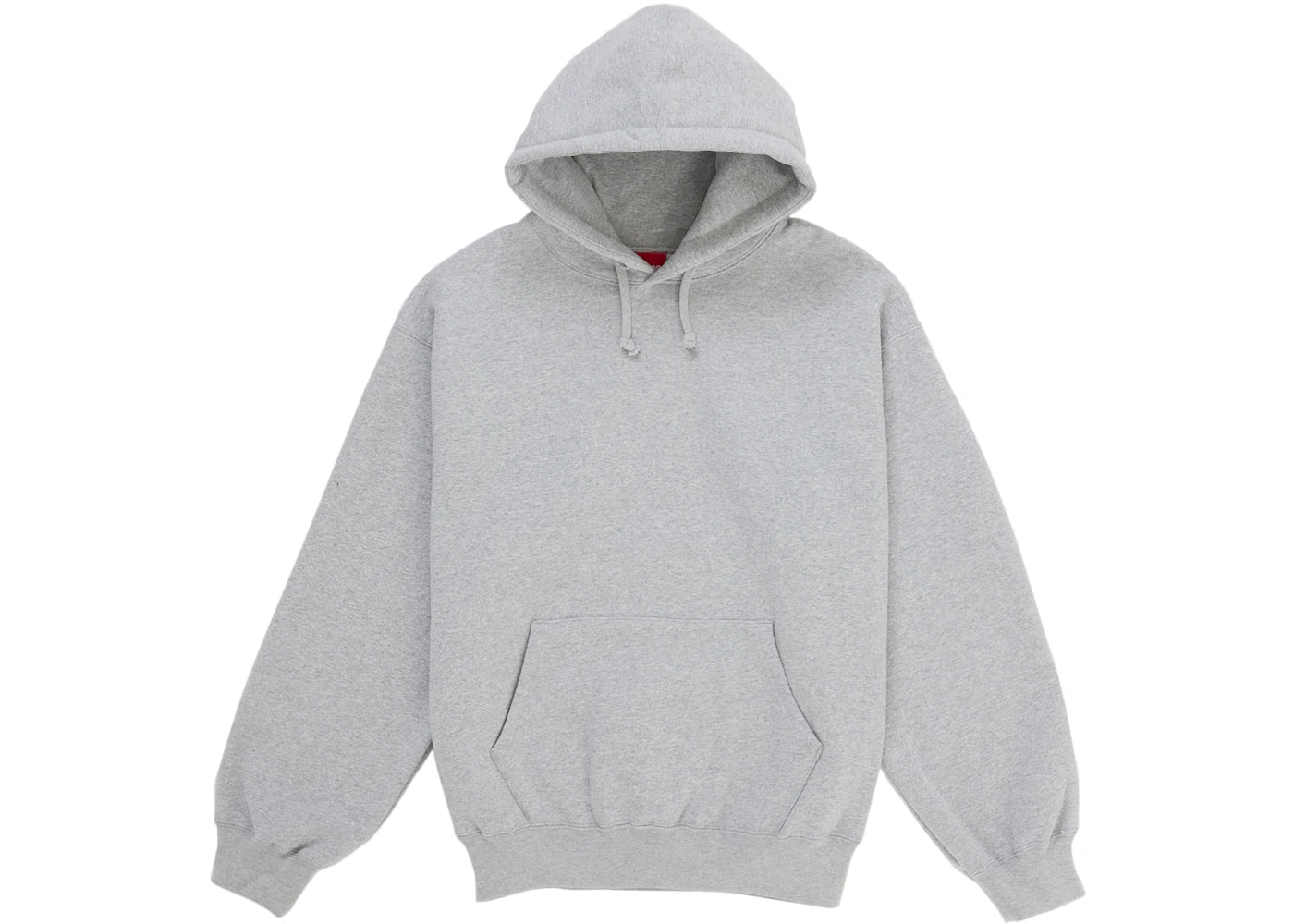 Supreme Satin Applique Hooded Sweatshirt (SS26) Heather Grey - vue secondaire A