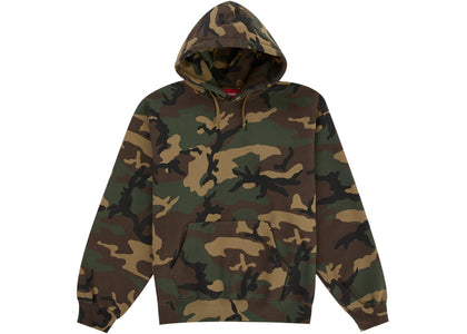 Supreme Satin Applique Hooded Sweatshirt (SS26) Woodland Camo - apparel view 2