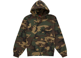 Supreme Satin Applique Hooded Sweatshirt (SS26) Woodland Camo - vue 360