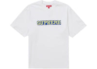 Supreme Satin Appliqué S/S Top White