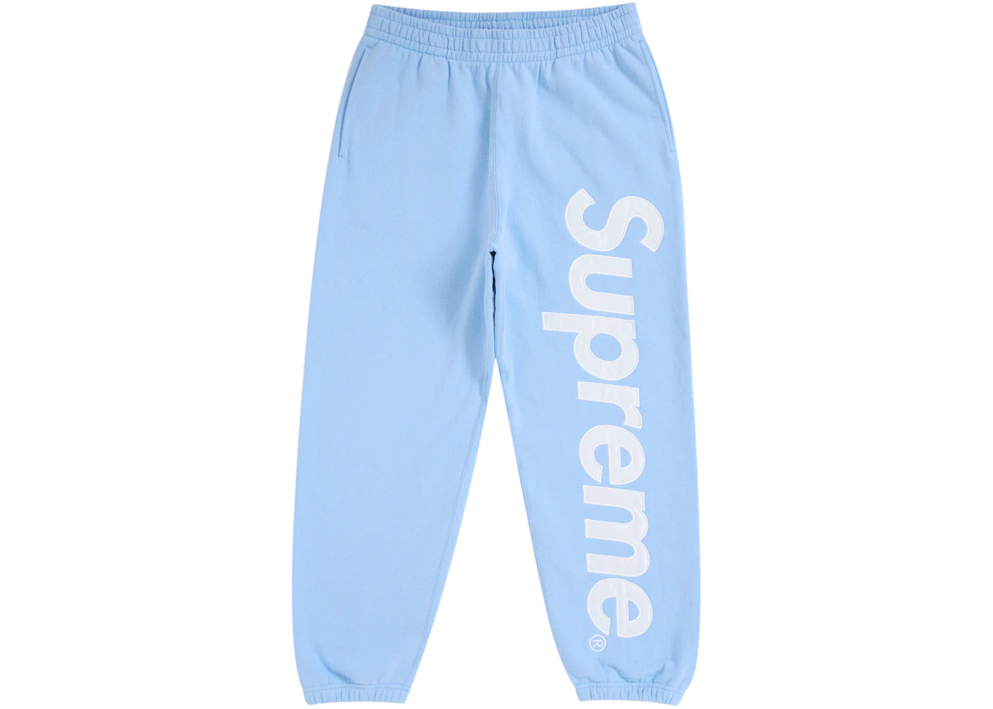 Supreme Satin Applique Sweatpant FW24 Light Blue - vue secondaire A