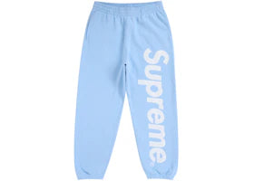 Supreme Satin Applique Sweatpant FW24 Light Blue