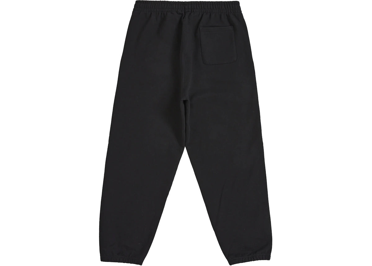 Supreme Satin Appliqué Sweatpant (FW25) Black - vue secondaire A