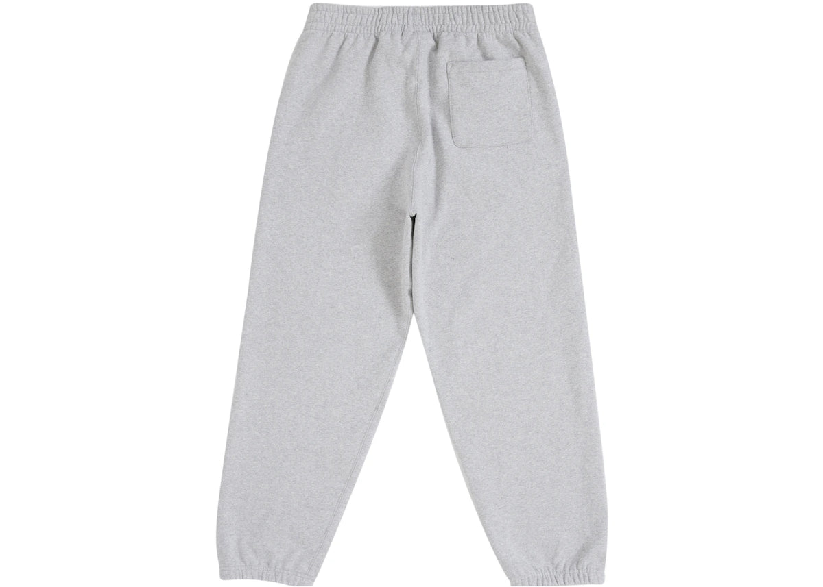 Supreme Satin Applikations-Sweatpant (FW25) Heather Gray - vue secondaire A