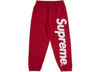 Supreme Satin Appliqué Sweatpant (FW25) Red
