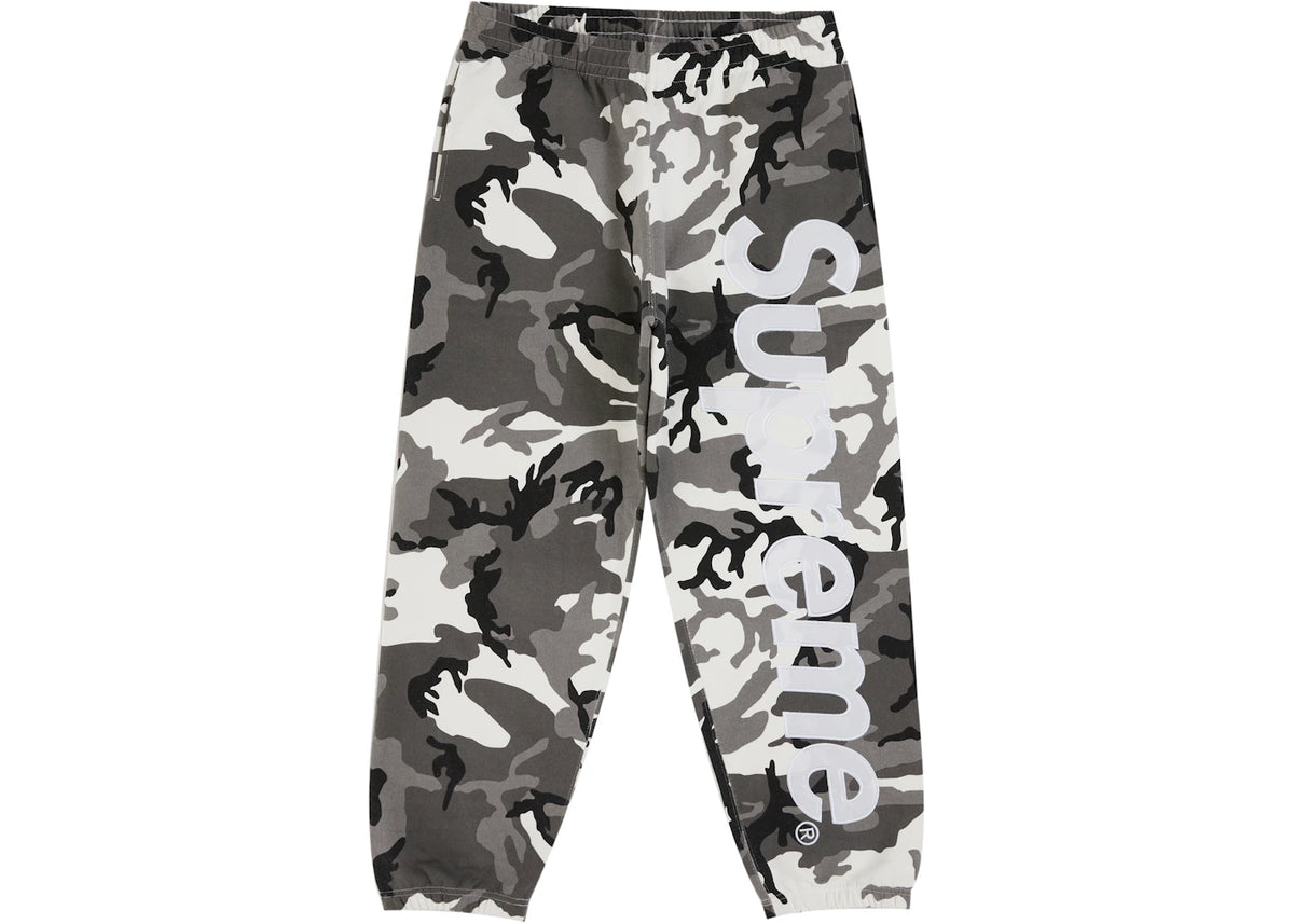 Supreme Satin Applique Sweatpant (SS26) Snow Camo - vue secondaire A