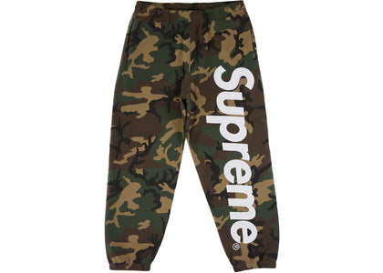 Supreme Satin Applique Sweatpant (SS26) Woodland Camo - authentic Supreme product