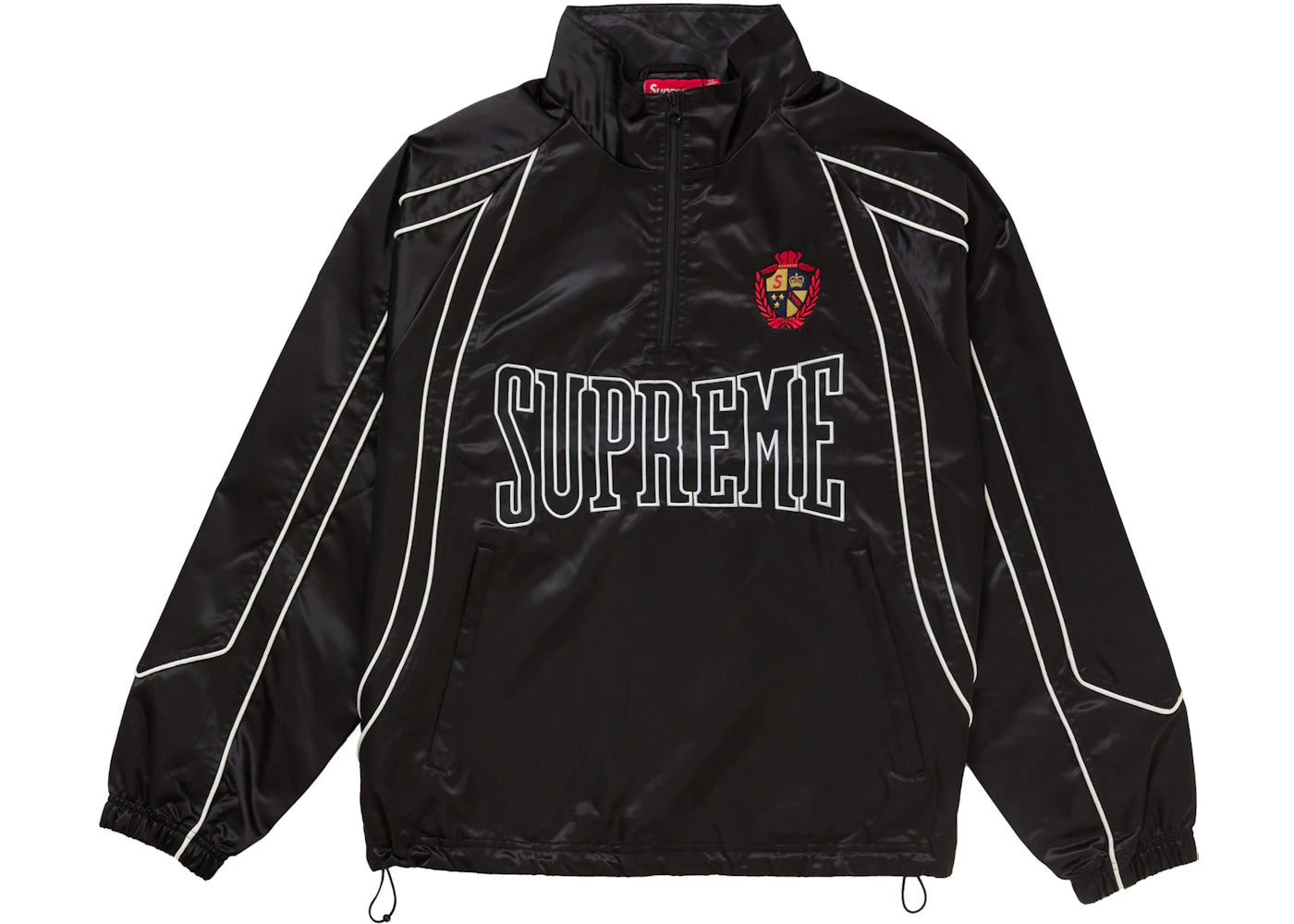 Supreme Satin Piping Pullover Black - vue secondaire A