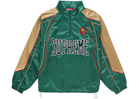 Supreme Satin Piping Pullover Green - vue 360