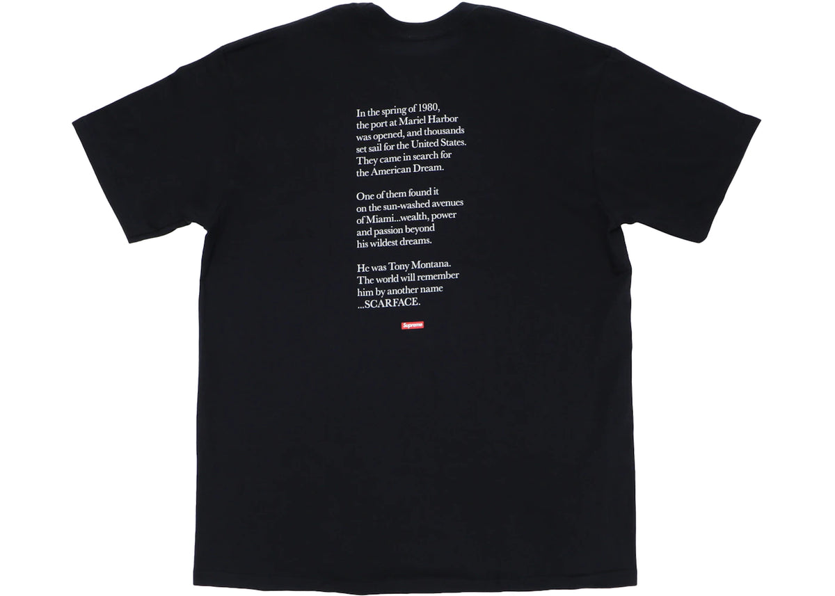 Supreme Scarface Split Tee Black - vue secondaire B