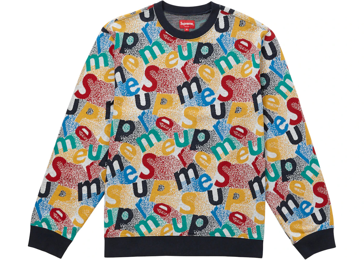 Supreme Scatter Text Crewneck Navy - vue secondaire A