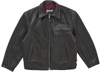 Supreme Schott Leather Racer Jacket (FW25) Black