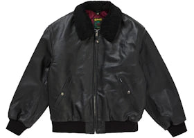 Supreme Schott Shearling Bomber Jacket (SS26) Black