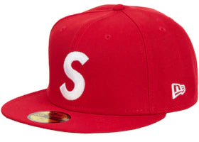 Supreme Screw Ball S Logo New Era 59Fifty Fitted Hat Red