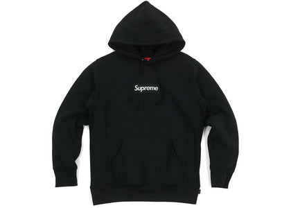 Supreme Seoul Box Logo Hooded Sweatshirt Black - apparel view 2