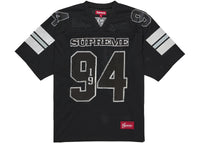Supreme Pailletten-Fußballtrikot Schwarz