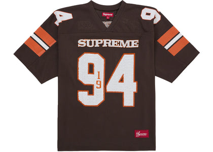 Supreme Sequin Football Jersey Brown sneakers - authentic Supreme shoes