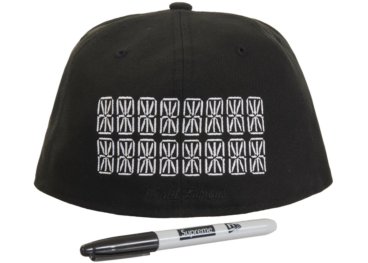 Supreme Sharpie Box Logo New Era Fitted Cap Black - vue secondaire B