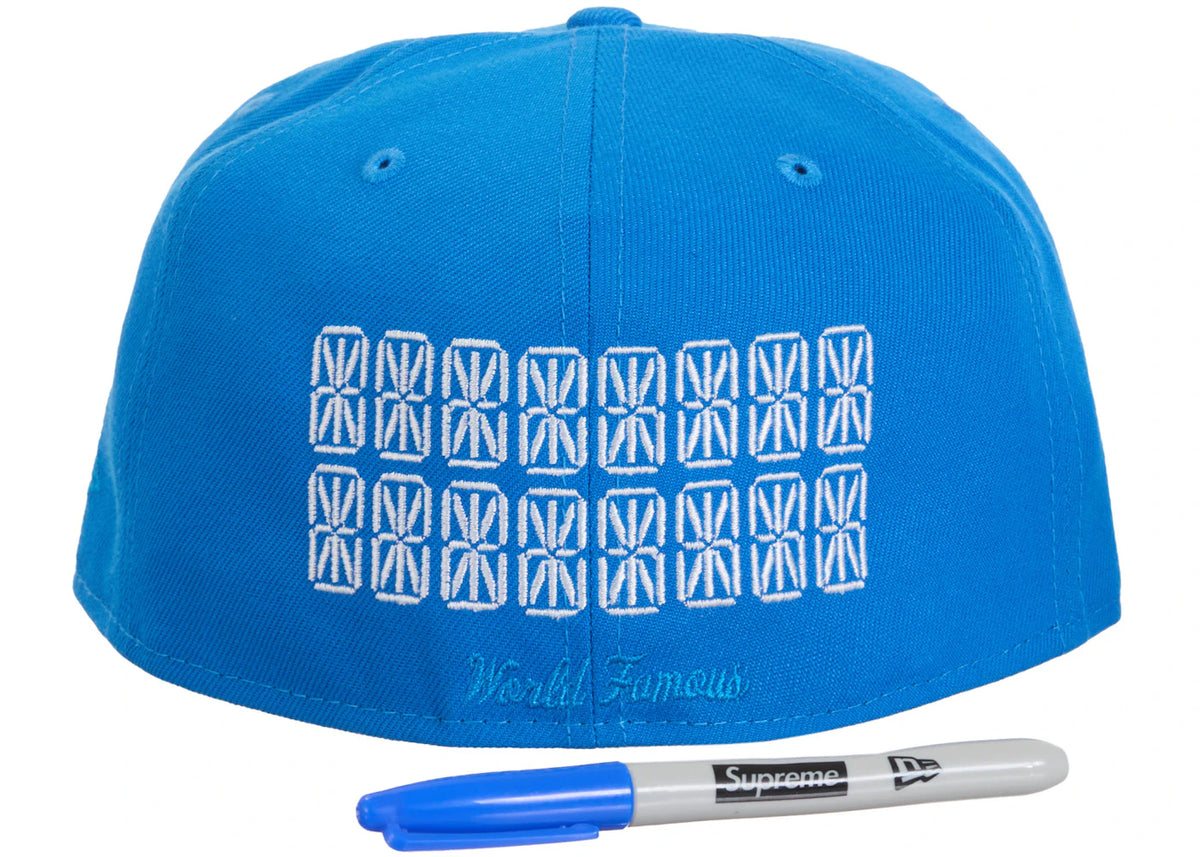 Supreme Sharpie Box Logo New Era Fitted Cap Blue - vue secondaire B