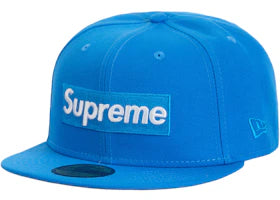 Supreme Sharpie Box Logo New Era Fitted Cap Blue