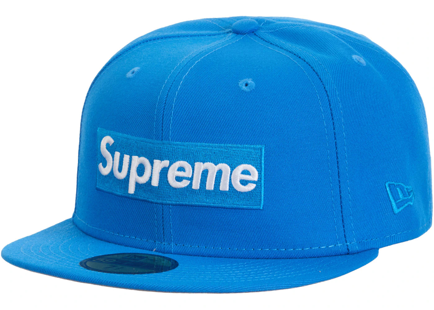 Supreme Sharpie Box Logo New Era Fitted Cap Blue - vue secondaire A