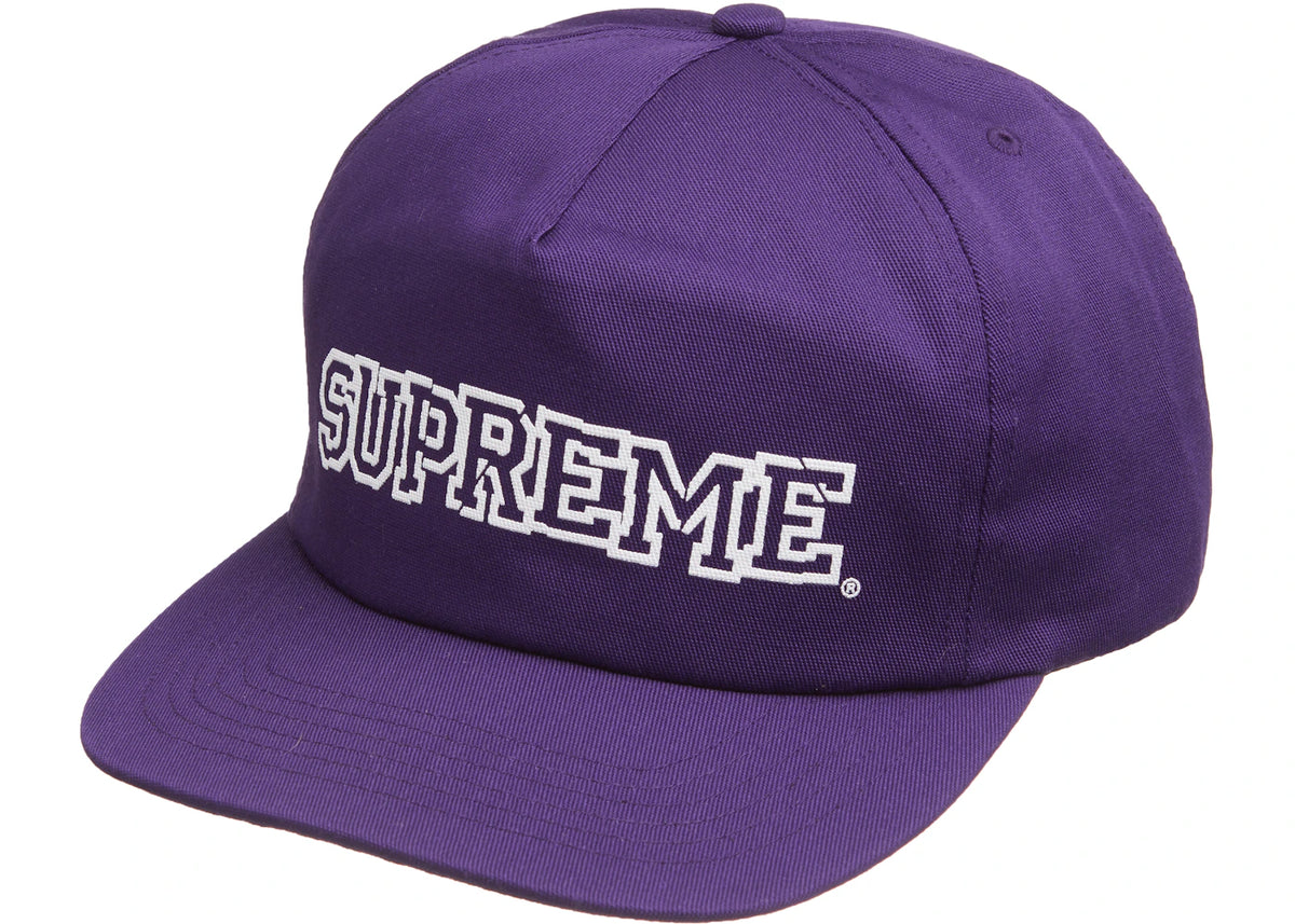 Supreme Shattered Logo 5-Panel Purple - vue secondaire A