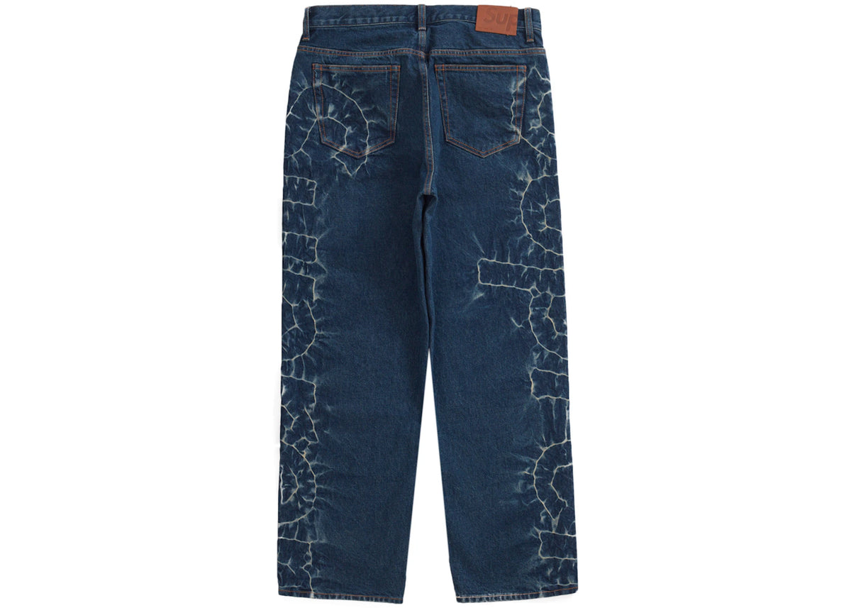 Supreme Shibori Loose Fit Jean Rigid Indigo - vue secondaire B