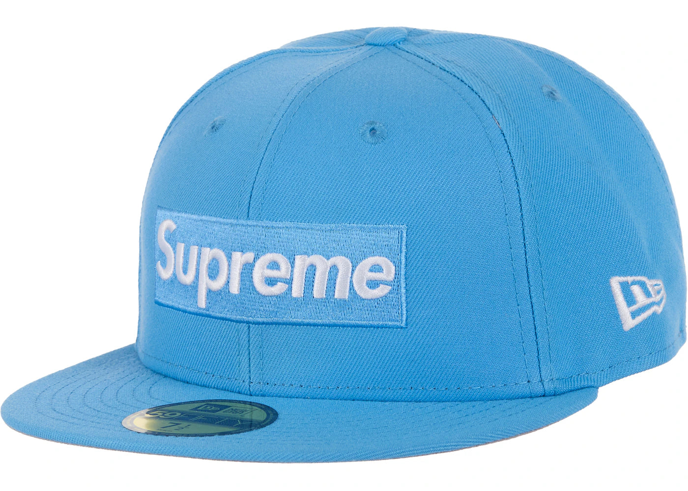 Supreme Shop Box Logo New Era 59Fifty Fitted Hat Light Blue - vue 360