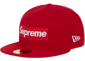 Supreme Shop Box Logo New Era 59Fifty Fitted Hat Red - vue 360