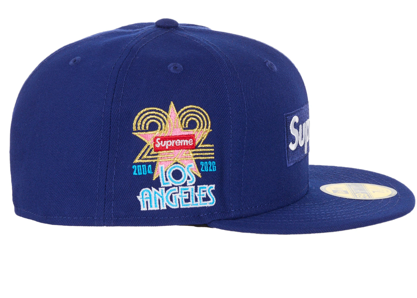 Supreme Shop Box Logo New Era 59Fifty Fitted Hat Royal - vue secondaire A