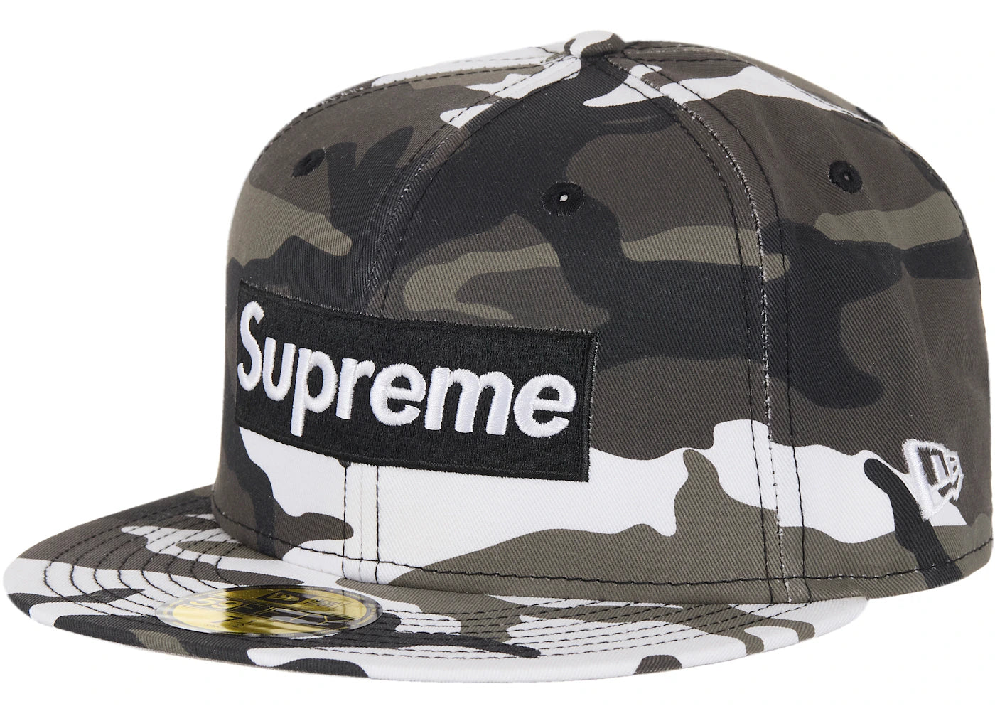 Supreme Shop Box Logo New Era 59Fifty Fitted Hat Snow Camo - vue 360