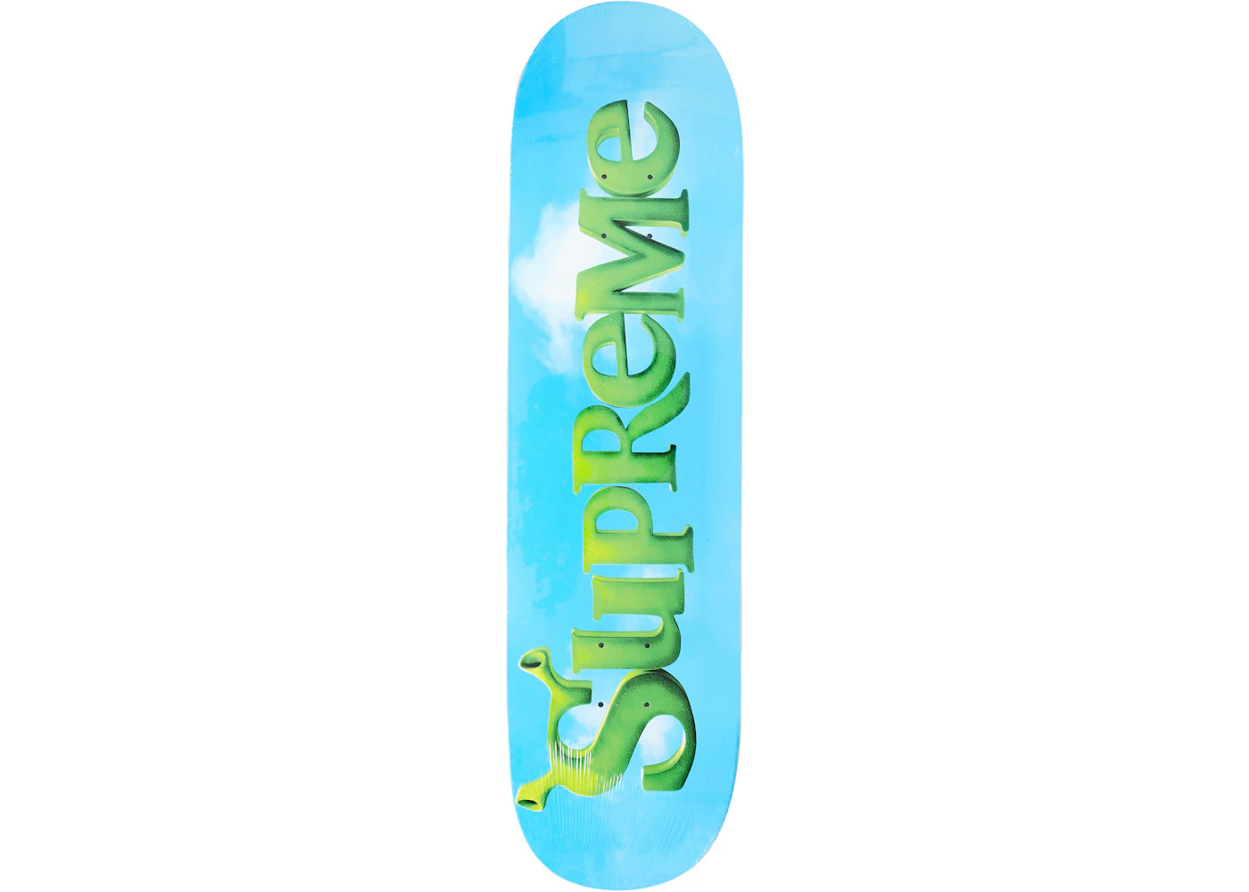 Supreme Shrek Skateboard Deck Blue - vue 360