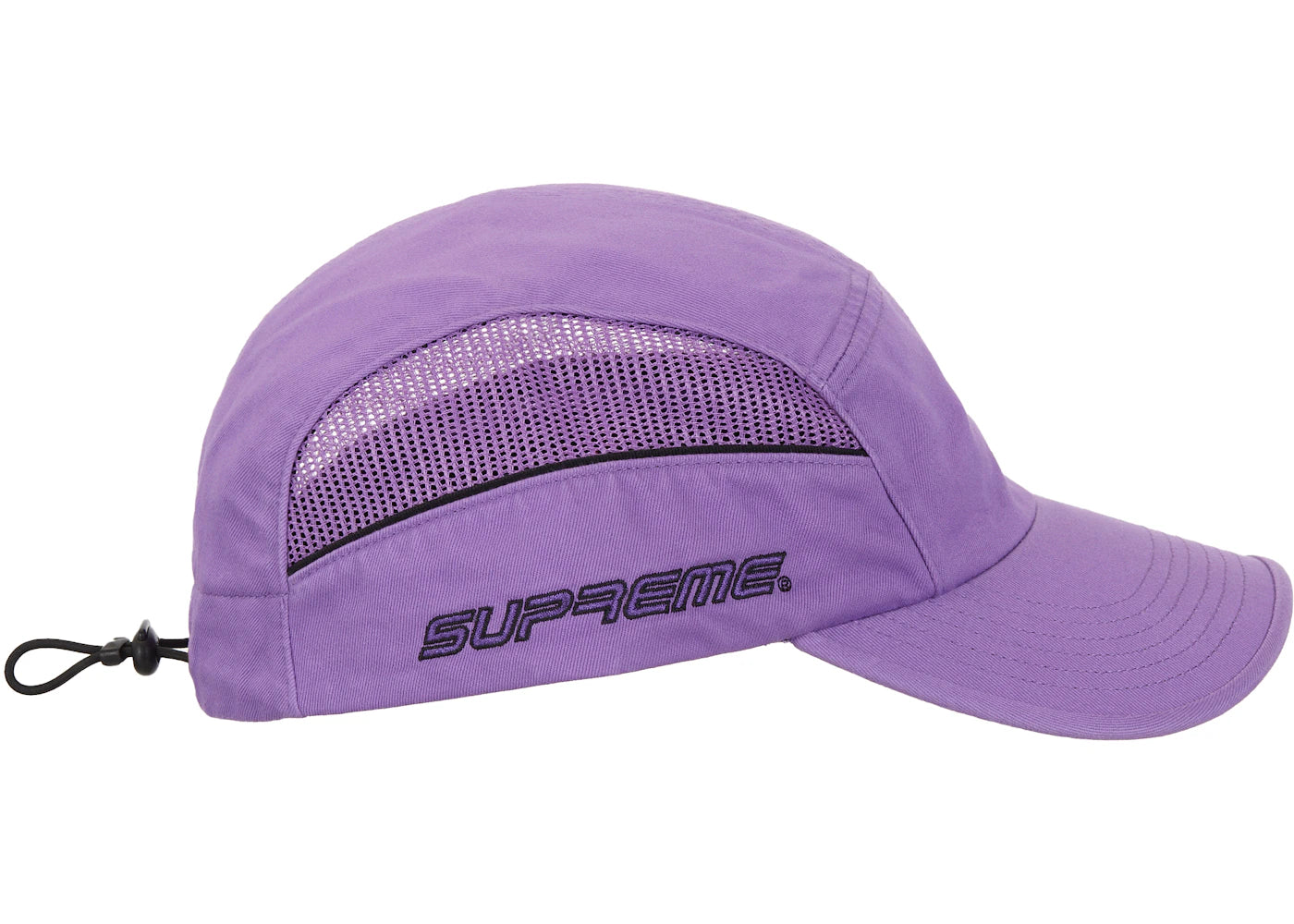 Supreme Side Mesh Piping Camp Cap (SS26) Purple - vue secondaire A