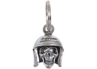 Supreme Skull Bell Keychain Silver
