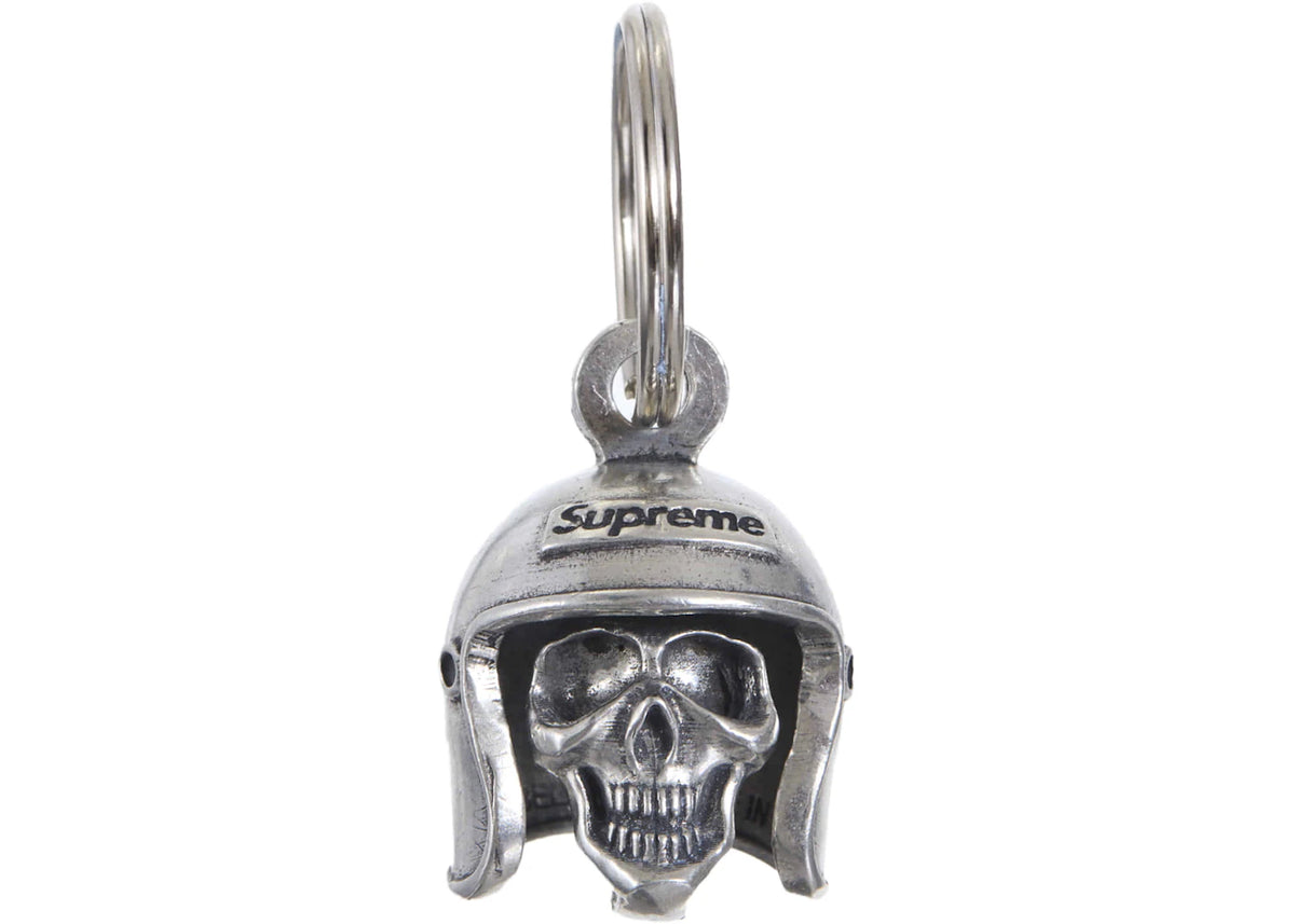 Supreme Skull Bell Keychain Silver - vue 360