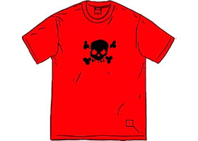 Supreme Skull S/S Top Red